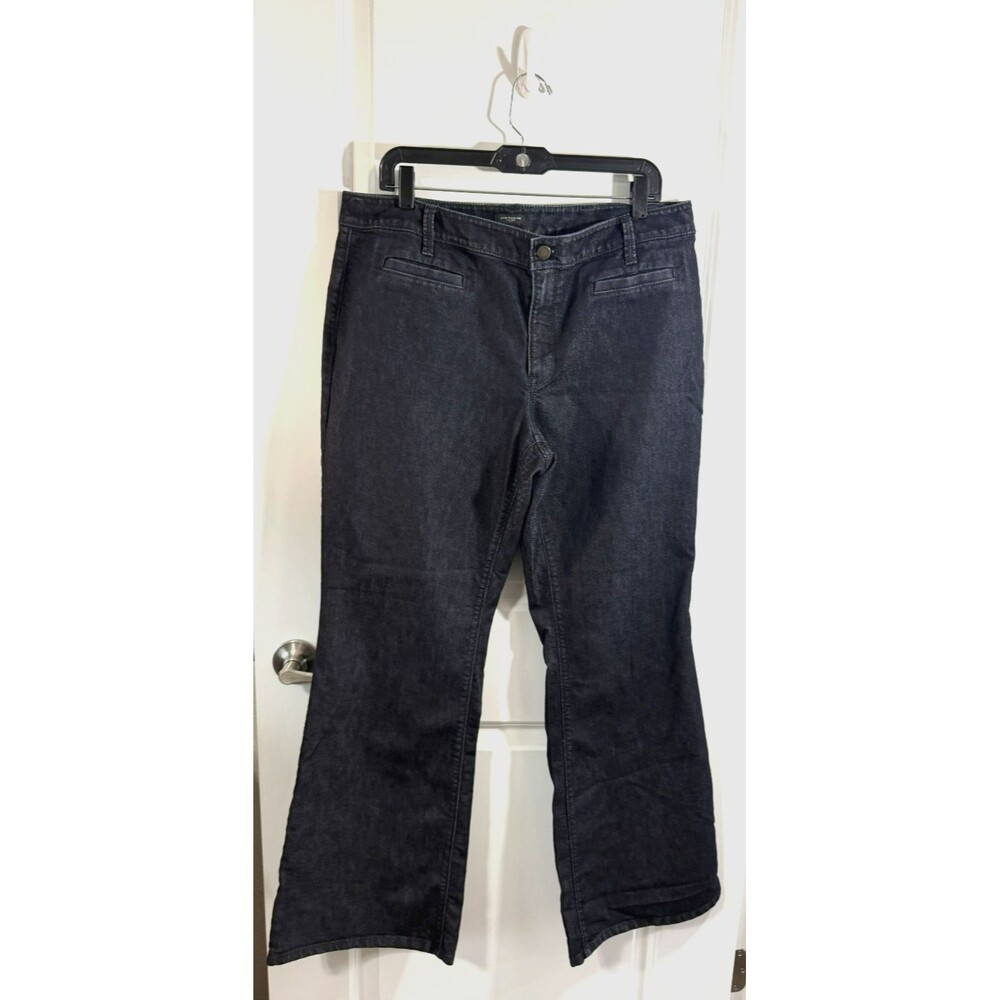 Ann Taylor Curvy Fit Boot cut Jean Womens Size 14 Dark wash